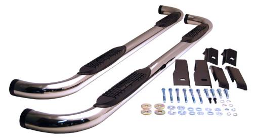 Raptor Side Steps and Nerf Bars - Raptor 3" Round Cab Length Nerf Bars