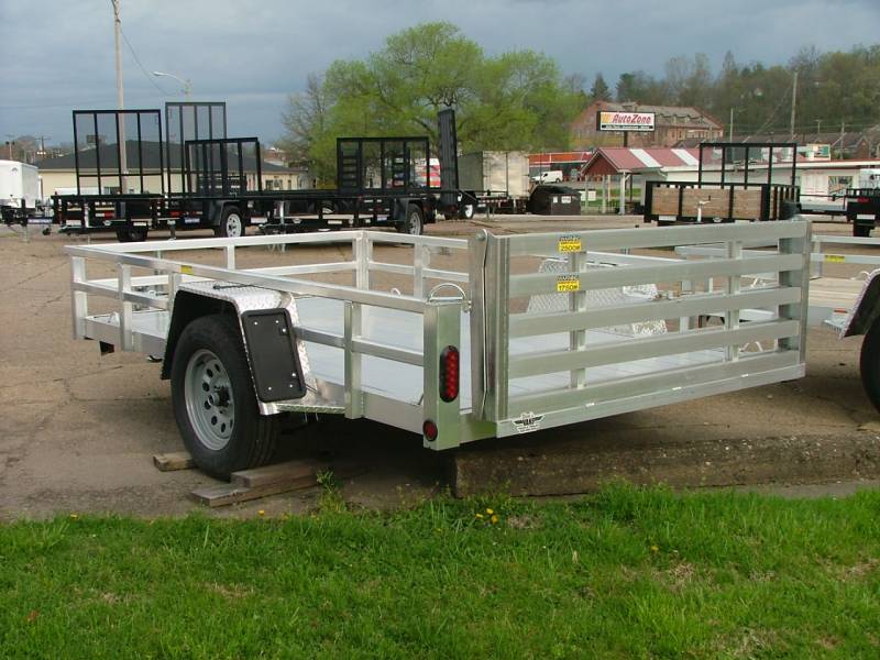 2020 Quality Steel & Aluminum 74x10 Deluxe Aluminum Utility Trailer 3 ...