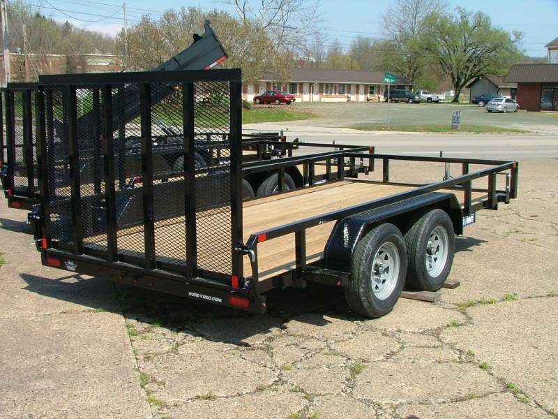 2020 Sure-Trac 7x14 Tube Top Utility Trailer 7K at Svcustoms in