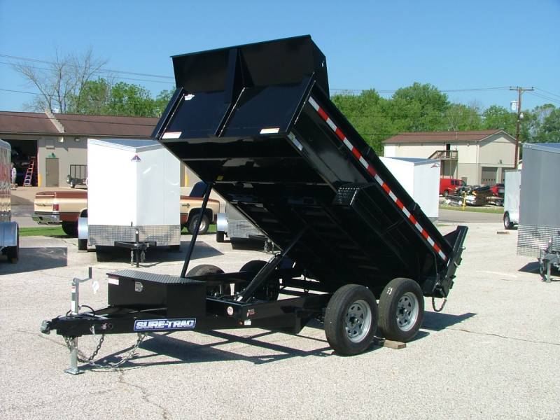 2020 Sure-Trac 6x10 SD Low Profile Dump Trailer 7K Single Ram at