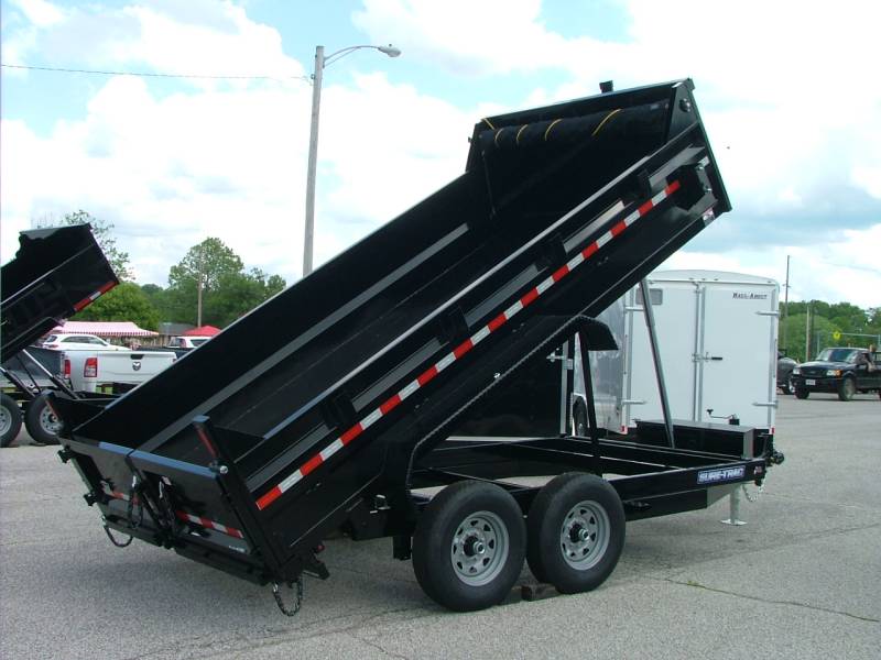 2020 Sure-Trac 7x14 HD Low Profile Dump Trailer 14K Telescopic at