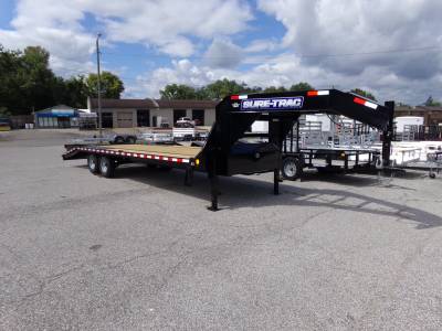 Sure-Trac Trailers - 2025 Sure-Trac 8.5x20+5 Gooseneck Heavy Duty Low Profile Beavertail Deckover 15K