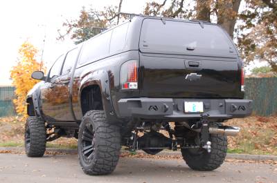 Fab Fours - Fab Fours CH08-W1450-B Heavy Duty Rear Bumper