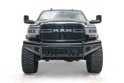 Fab Fours - Fab Fours DR19-S4461-1 Black Steel Front Bumper