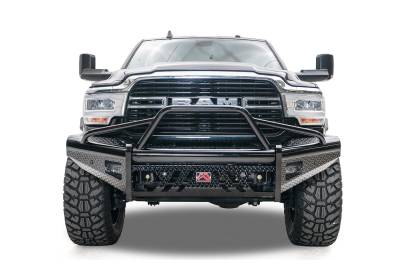 Fab Fours - Fab Fours DR19-S4462-1 Black Steel Front Bumper