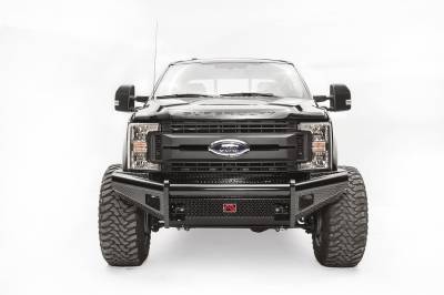 Fab Fours - Fab Fours FS17-S4161-1 Black Steel Front Ranch Bumper