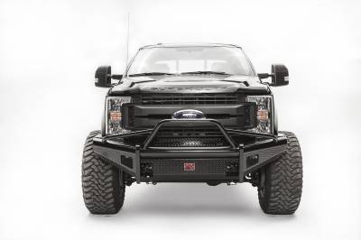 Fab Fours - Fab Fours FS17-S4162-1 Black Steel Front Ranch Bumper