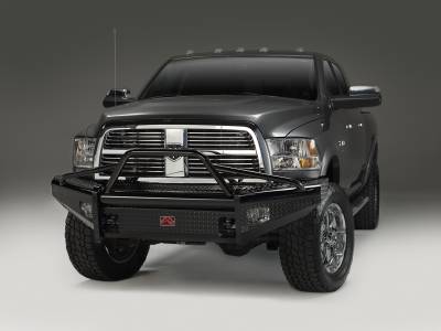 Fab Fours - Fab Fours DR06-S1162-1 Black Steel Front Ranch Bumper