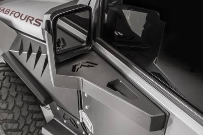 Fab Fours - Fab Fours JK3001-B Door Skin Mirror Guard