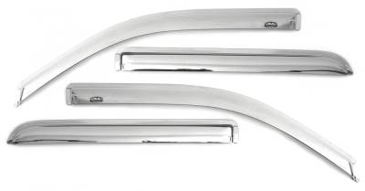 Auto Ventshade - Auto Ventshade 684309 Chrome Ventvisor Deflector 4 pc.