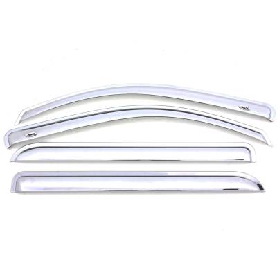 Auto Ventshade - Auto Ventshade 684263 Chrome Ventvisor Deflector 4 pc.