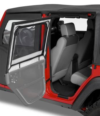 Bestop - Bestop 51793-35 HighRock 4x4 Element Upper Fabric Half Doors