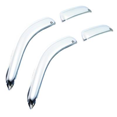 Auto Ventshade - Auto Ventshade 684095 Chrome Ventvisor Deflector 4 pc.