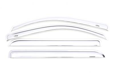 Auto Ventshade - Auto Ventshade 684536 Chrome Ventvisor Deflector 4 pc.