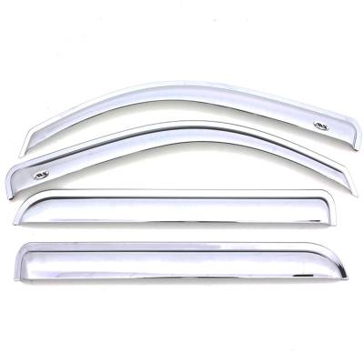 Auto Ventshade - Auto Ventshade 684813 Chrome Ventvisor Deflector 4 pc.