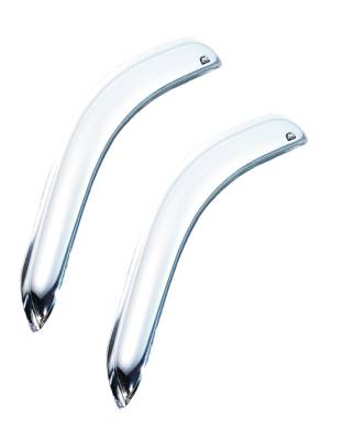 Auto Ventshade - Auto Ventshade 682301 Chrome Ventvisor Deflector 2 pc.