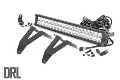 Rough Country - Rough Country 70780 Hidden Bumper Chrome Series LED Light Bar Kit