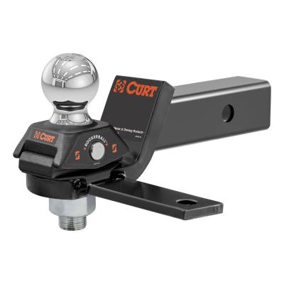 CURT - CURT 45149 RockerBall Adjustable Cushion Hitch Ball Mount