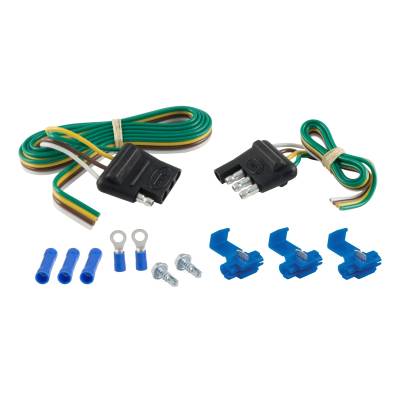 CURT - CURT 58305 4-Way Flat Connector Plug and Socket Kit