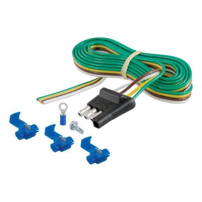 CURT - CURT 58349 4-Way Flat Connector Plug Kit