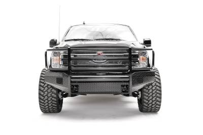 Fab Fours - Fab Fours FF18-K4560-1 Black Steel Front Bumper