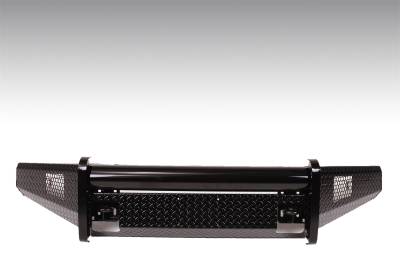 Fab Fours - Fab Fours FF15-K3251-1 Black Steel Front Ranch Bumper