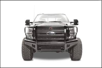 Fab Fours - Fab Fours FS17-S4160-1 Black Steel Front Ranch Bumper