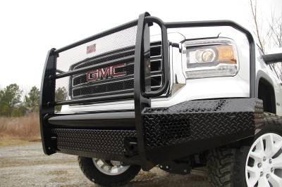 Fab Fours - Fab Fours GM07-K2160-1 Black Steel Front Ranch Bumper