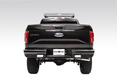 Fab Fours - Fab Fours FF15-T3250-1 Black Steel Ranch Rear Bumper