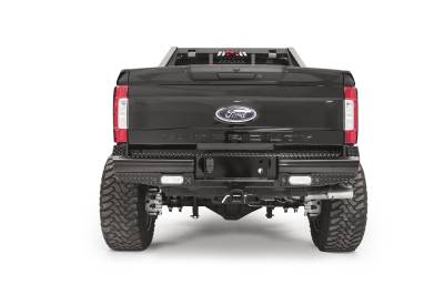 Fab Fours - Fab Fours FS17-T4150-1 Black Steel Ranch Rear Bumper