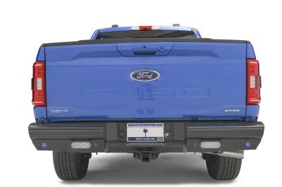 Fab Fours - Fab Fours FF21-T5050-1 Black Steel Rear Bumper