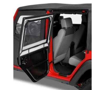 Bestop - Bestop 51806-17 HighRock 4x4 Element Upper Fabric Half Doors