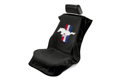 Seat Armour - Seat Armour Ford Mustang Pony Black Towel Seat Cover