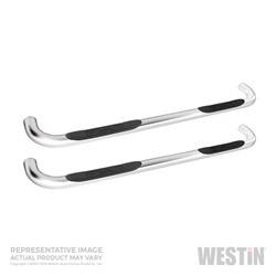 Westin 26-1680 Platinum Series 3 in. Round Step Bar Cab Length