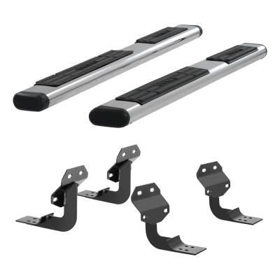 ARIES - ARIES 4444042 The Standard 6 in. Oval Nerf Bar w/Mounting Brackets - Image 2