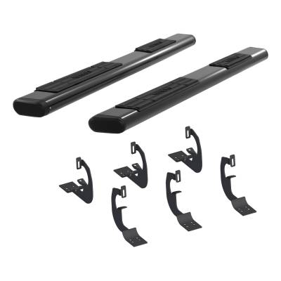ARIES - ARIES 4445003 The Standard 6 in. Oval Nerf Bar w/Mounting Brackets - Image 2