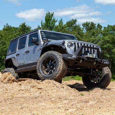 ARIES - ARIES 2082099 TrailChaser Front Bumper w/Fender Flares - Image 2