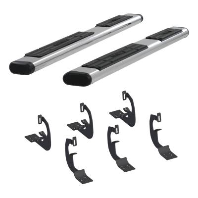 ARIES - ARIES 4444002 The Standard 6 in. Oval Nerf Bar w/Mounting Brackets - Image 2