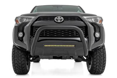 Rough Country - Rough Country B-T4081 Black Bull Bar w/ Integrated Black Series 20-inch LED Light Bar - Image 2