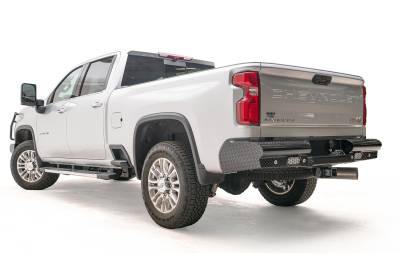 Fab Fours - Fab Fours CH20-T4950-1 Black Steel Ranch Rear Bumper - Image 2