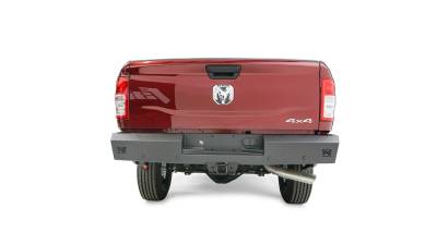 Fab Fours - Fab Fours DR19-RT4450-1 Red Steel Rear Bumper - Image 2