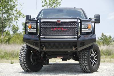 Fab Fours - Fab Fours GM11-S2860-1 Black Steel Front Ranch Bumper - Image 2