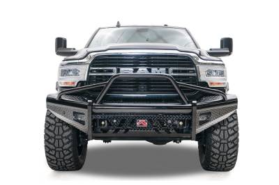 Fab Fours - Fab Fours DR19-S4462-1 Black Steel Front Bumper - Image 1