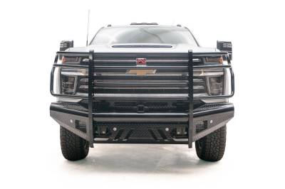 Fab Fours - Fab Fours CH20-S4960-1 Black Steel Front Ranch Bumper - Image 1