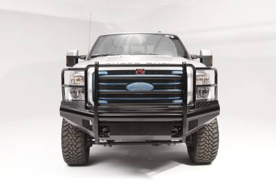 Fab Fours - Fab Fours FS11-S2560-1 Black Steel Front Ranch Bumper - Image 1