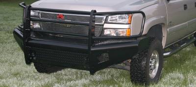 Fab Fours - Fab Fours CH05-S1360-1 Black Steel Front Ranch Bumper - Image 3