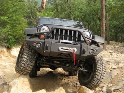 Fab Fours - Fab Fours JK07-B1850-1 Lifestyle Winch Front Bumper - Image 4