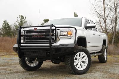 Fab Fours - Fab Fours GM07-K2160-1 Black Steel Front Ranch Bumper - Image 2