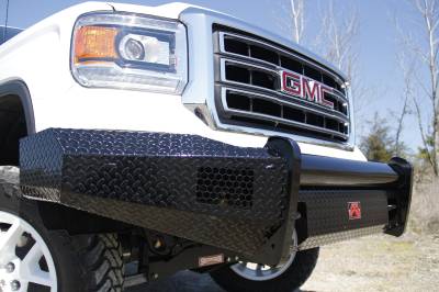Fab Fours - Fab Fours GM07-K2161-1 Black Steel Front Ranch Bumper - Image 3