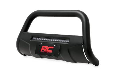 Rough Country - Rough Country B-N4150 Black Bull Bar w/ Integrated Black Series 20-inch LED Light Bar - Image 3